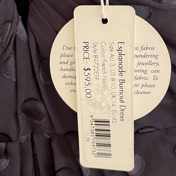 ⭐️HOST PICK⭐️ Zimmerman Esplanade Burnout Dress French Navy AU3 (AU14) RRP $595 - Picture 9 of 10